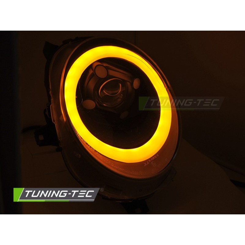 HEADLIGHTS TUBE LIGHT BLACK DRL fits MINI (COOPER) F55 / F56 / F57 14-17