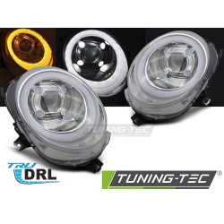 HEADLIGHTS TUBE LIGHT CHROME DRL fits MINI (COOPER) F55 / F56 / F57 14-17