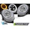 HEADLIGHTS TUBE LIGHT CHROME DRL fits MINI (COOPER) F55 / F56 / F57 14-17