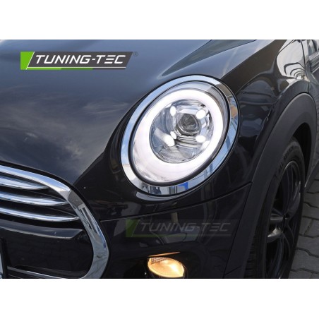 HEADLIGHTS TUBE LIGHT CHROME DRL fits MINI (COOPER) F55 / F56 / F57 14-17