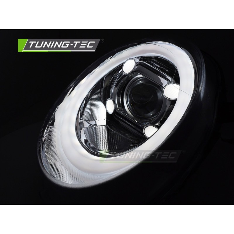 HEADLIGHTS TUBE LIGHT CHROME DRL fits MINI (COOPER) F55 / F56 / F57 14-17