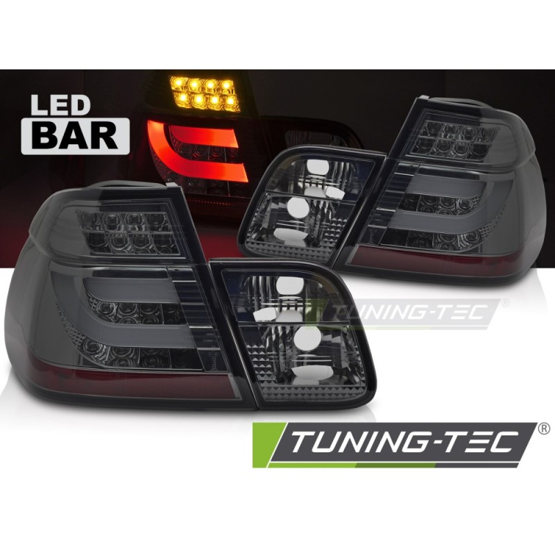 LED TAIL LIGHTS SMOKE fits BMW E46 98-01 SEDAN