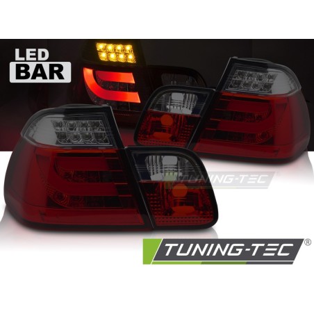 LED TAIL LIGHTS RED SMOKE fits BMW E46 98-01 SEDAN