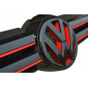 Logo de calandre Noir brillant et rouge Golf 6 Logo de calandre Noir brillant et rouge Golf 6