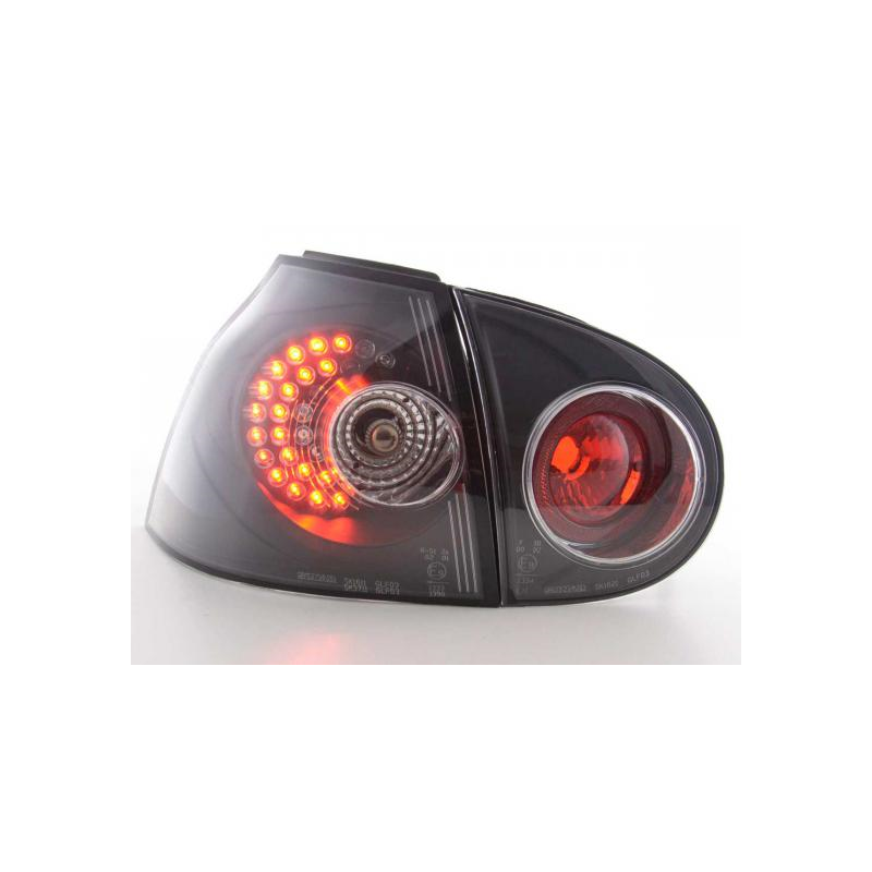 LED Feux arrieres pour VW Golf 5 (type 1K) An 2003-2008, noir