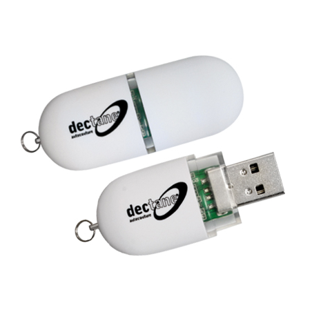 Dectane USB Stick _ 4GB _ weiß