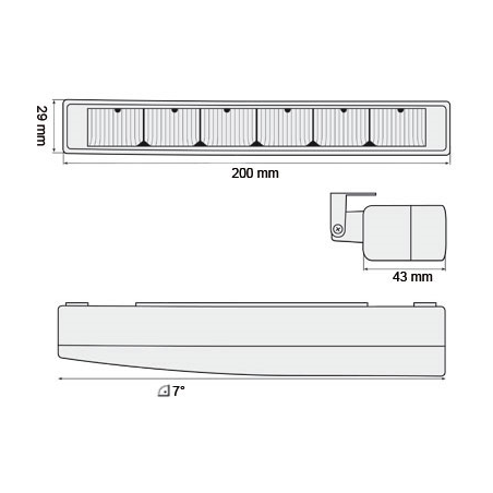 3ème feux stop LED Renault Megane 96+/Scenic 98+