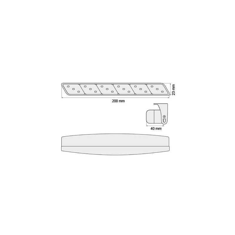  Feu stop à LED Noir SEAT LEON 1P 05-09 - BLSI01B