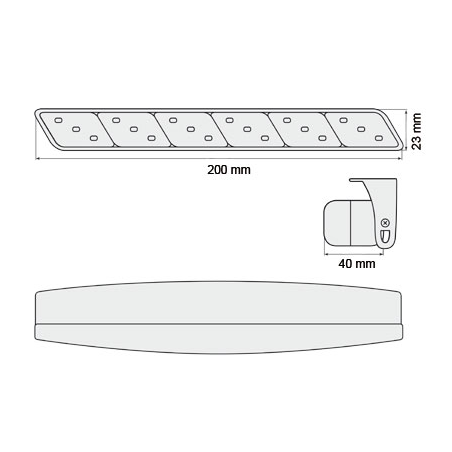  Feux Stop à LED Seat Ibiza 6J 08 - Leon 1P1 09 - Chrome -  BLSI02C