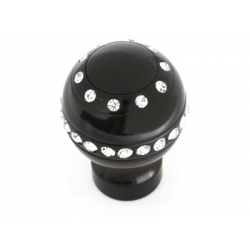 Pommeau im Cristal Style rond Noir