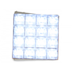 LED_Innenraumbeleuchtung mit 16 LEDs_35x35mm Blanc
