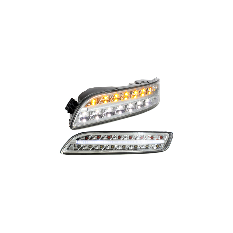 Litec Clignotants LED avant Feux de position PORSCHE 997-Chrome