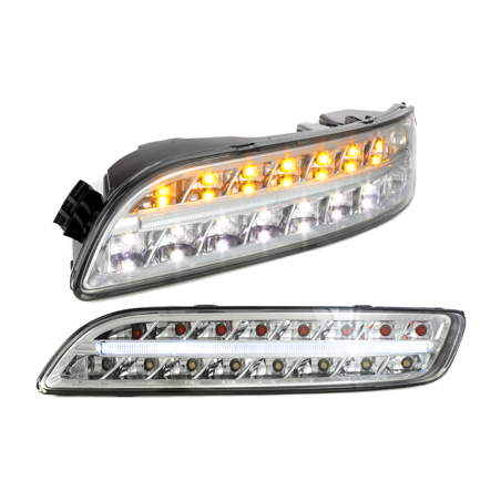 Litec Clignotants LED avant Feux de position PORSCHE 997-Chrome