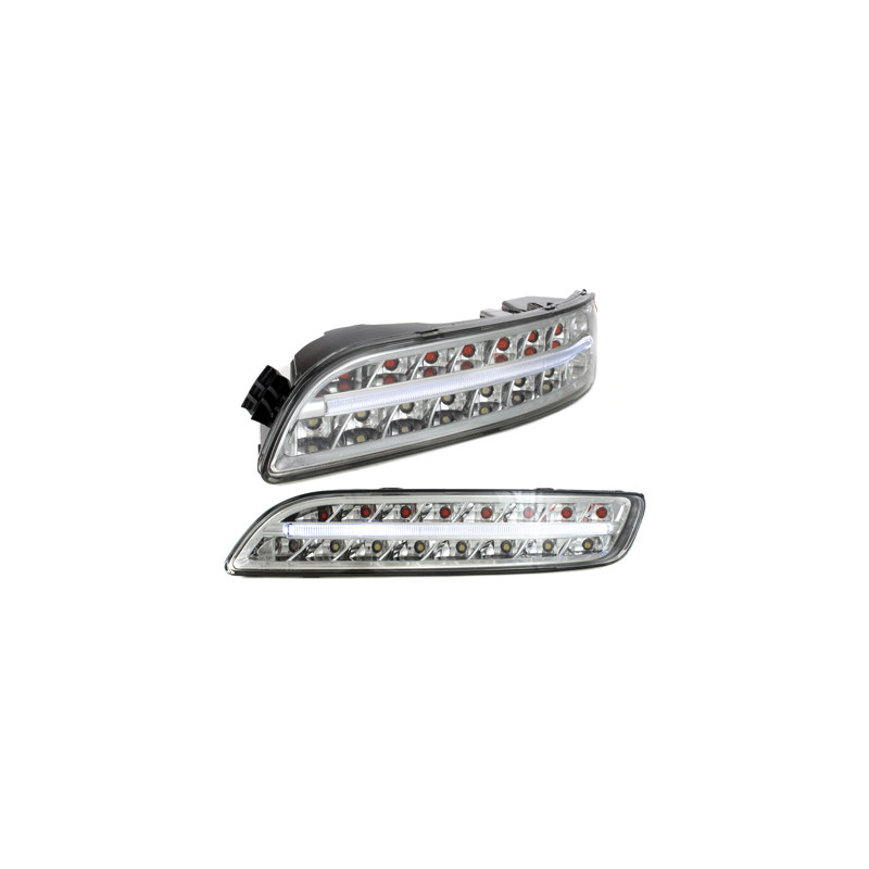 Litec Clignotants LED avant Feux de position PORSCHE 997-Chrome