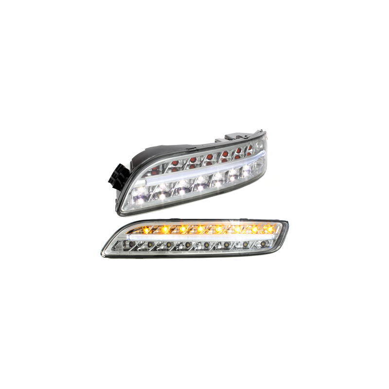 Litec Clignotants LED avant Feux de position PORSCHE 997-Chrome