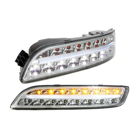 Litec Clignotants LED avant Feux de position PORSCHE 997-Chrome