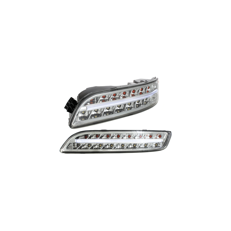 Litec Clignotants LED avant Feux de position PORSCHE 997-Chrome