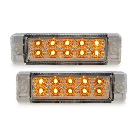 LED Frontbl. Golf I+Cab./Golf II CL/Jetta/Polo 86C-chromé