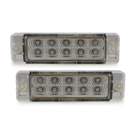 LED Frontbl. Golf I+Cab./Golf II CL/Jetta/Polo 86C-chromé