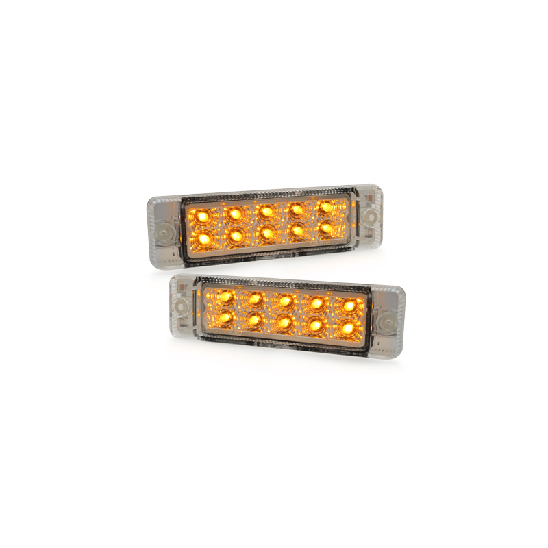 LED Frontbl. Golf I+Cab./Golf II CL/Jetta/Polo 86C-chromé