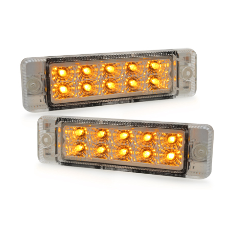 LED Frontbl. Golf I+Cab./Golf II CL/Jetta/Polo 86C-chromé