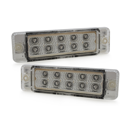 LED Frontbl. Golf I+Cab./Golf II CL/Jetta/Polo 86C-chromé