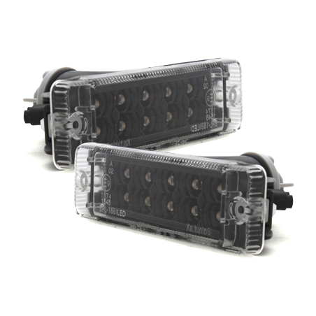 LED Frontbl. Golf I+Cab./Golf II CL/Jetta/Polo 86C-Noir