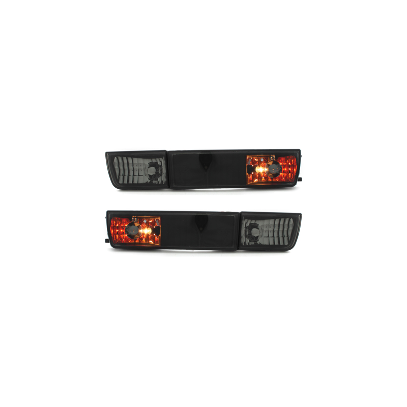Clignotants avant VW Golf III/Vento Anti-brouillards factice Noir/Fumé