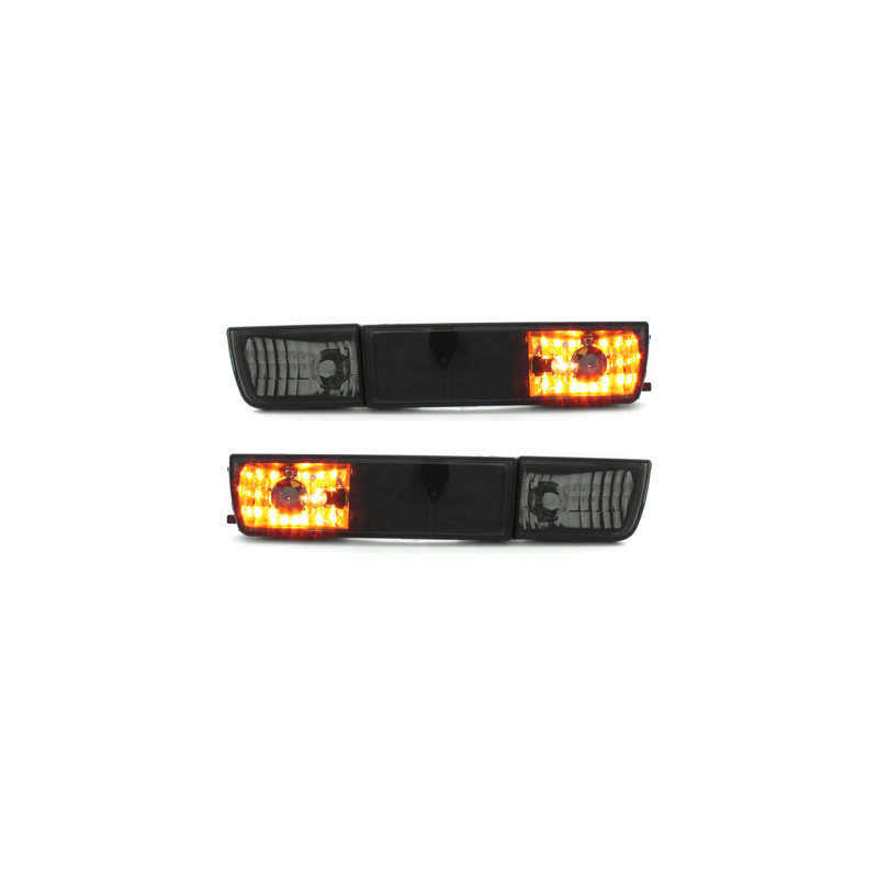 Clignotants avant VW Golf III/Vento Anti-brouillards factice Noir/Fumé