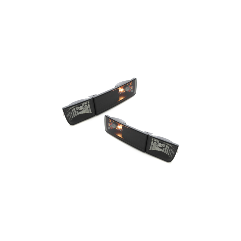 Clignotants avant VW Golf III/Vento Anti-brouillards factice Noir/Fumé