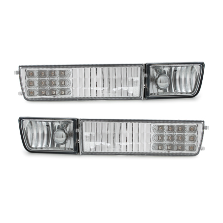 Clignotants LED avant VW Golf III/Vento Anti-brouillards - chromé