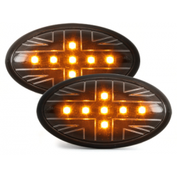 Clignotants LED (x2) Mini Cooper/S/JCW/R50/R53 02-06 Noir