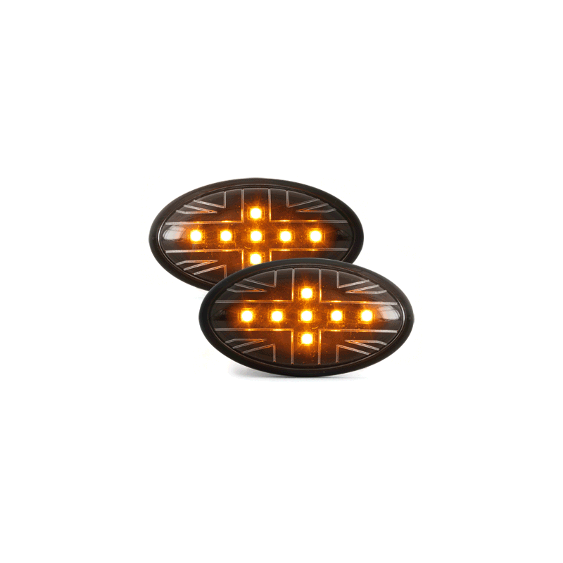 Clignotants LED (x2) Mini Cooper/S/JCW/R50/R53 02-06 Noir