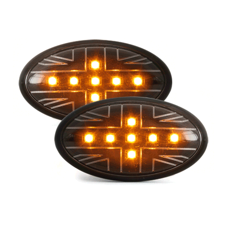 Clignotants LED (x2) Mini Cooper/S/JCW/R50/R53 02-06 Noir