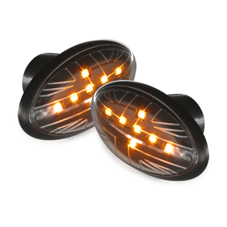 Clignotants LED (x2) Mini Cooper/S/JCW/R50/R53 02-06 Noir