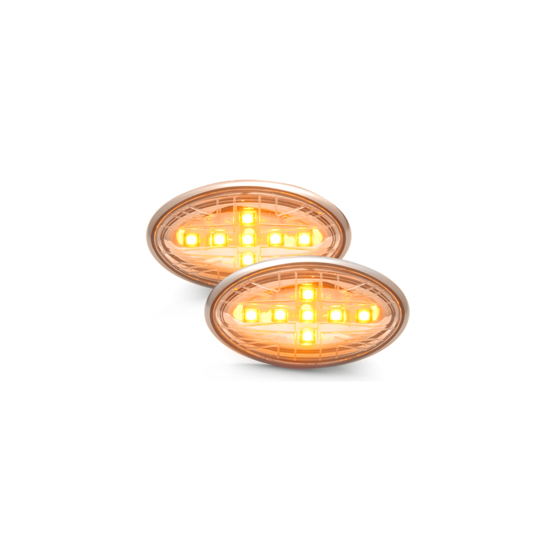 Clignotants LED Mini Cooper/S/JCW/R50/R53 02-06  Chrome