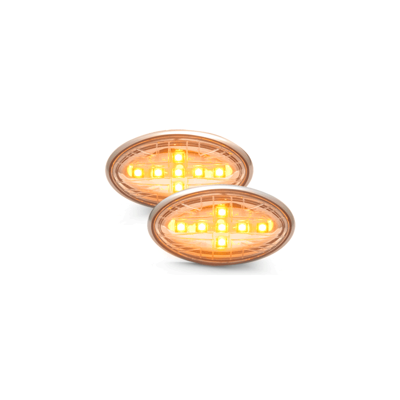 Clignotants LED Mini Cooper/S/JCW/R50/R53 02-06  Chrome
