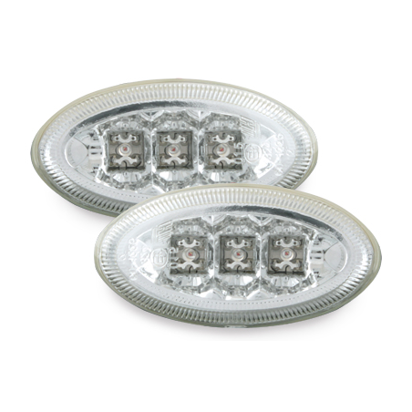 LED Clignotants latéraux Peugeot 206/206cc/307  Chrome