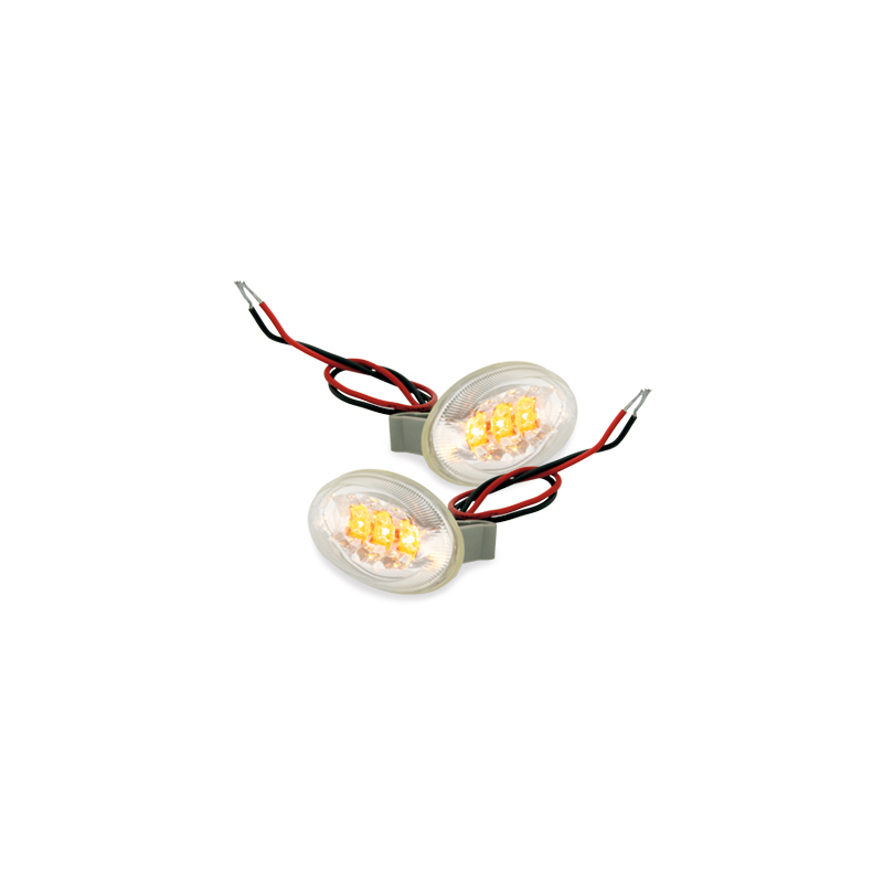 LED Clignotants latéraux Peugeot 206/206cc/307  Chrome