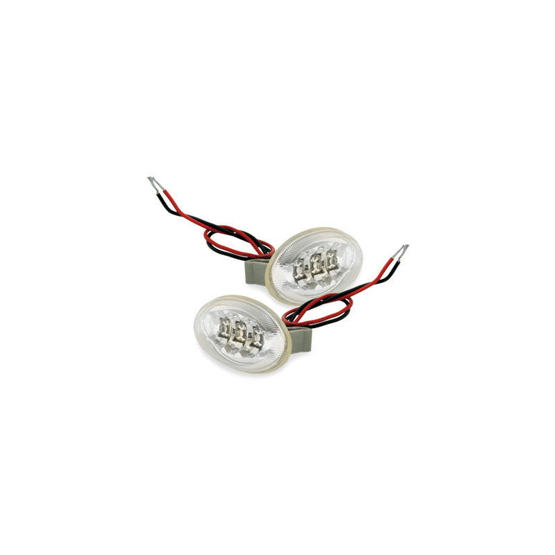 LED Clignotants latéraux Peugeot 206/206cc/307  Chrome