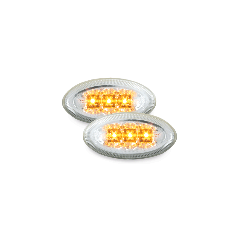 LED Clignotants latéraux Peugeot 206/206cc/307  Chrome