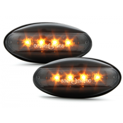 LED Clignotants latéraux Peugeot 206  boitier Noir _ RS Noir