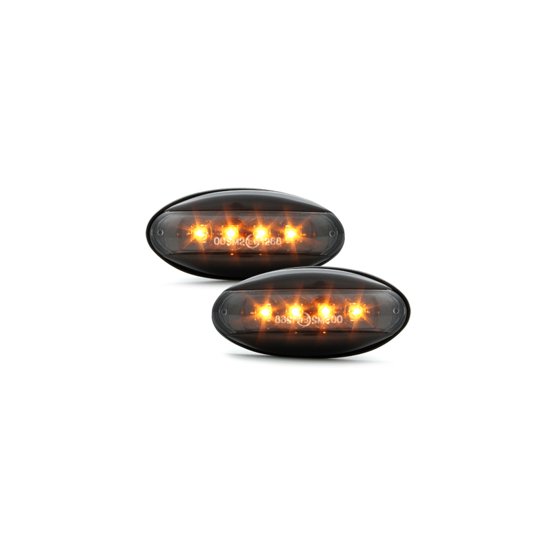 LED Clignotants latéraux Peugeot 206  boitier Noir _ RS Noir