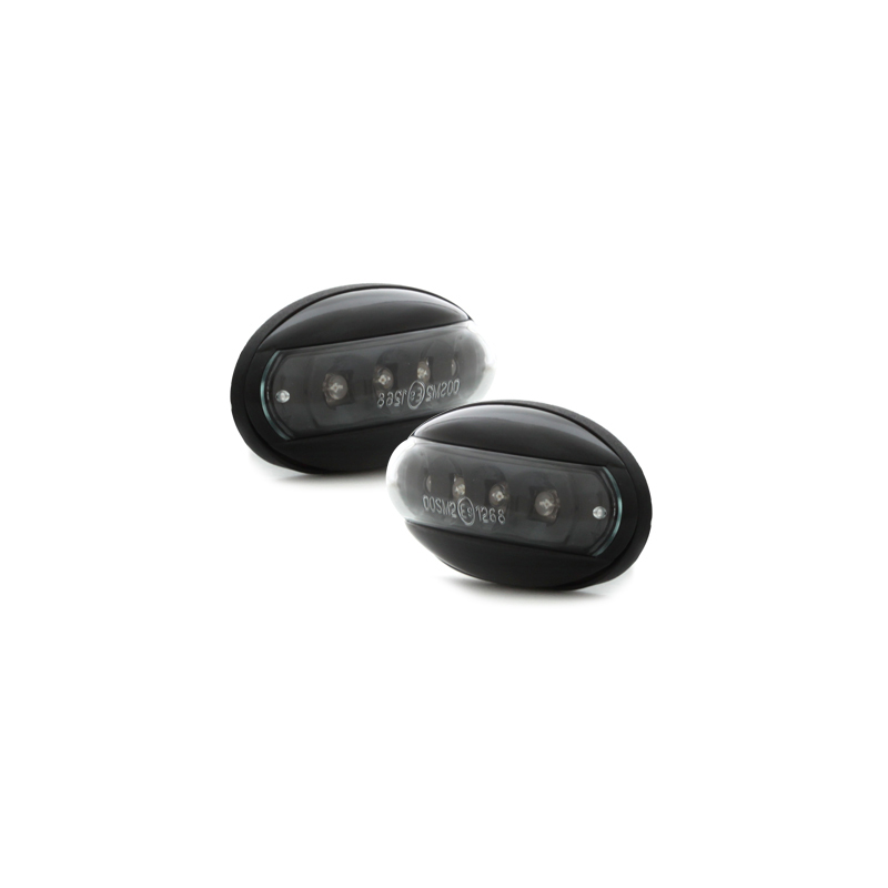 LED Clignotants latéraux Peugeot 206  boitier Noir _ RS Noir