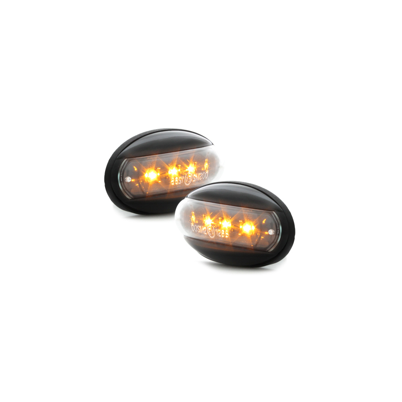 LED Clignotants latéraux Peugeot 206  boitier Noir _ RS Noir