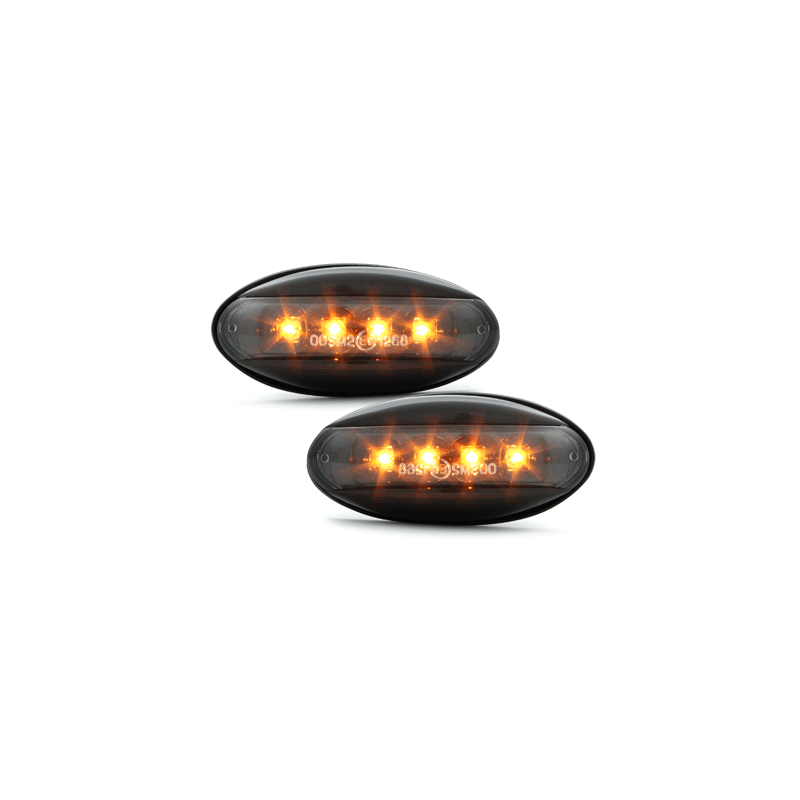 LED Clignotants latéraux Peugeot 206  boitier Noir _ RS Noir
