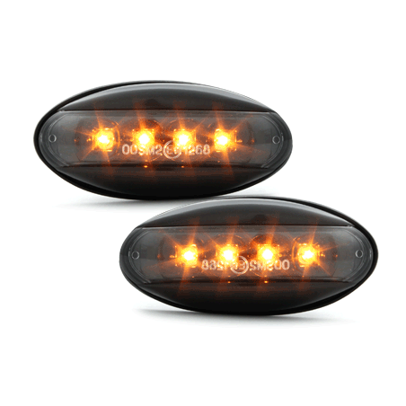 LED Clignotants latéraux Peugeot 206  boitier Noir _ RS Noir