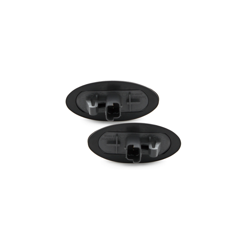 LED Clignotants latéraux Peugeot 206  boitier Noir _ RS Fumé