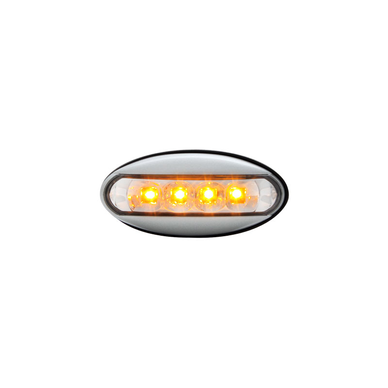 LED Clignotants latéraux Peugeot 206  boitier grey _ RS clear