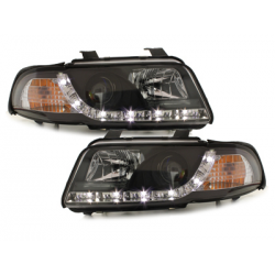  Phares DAYLINE AUDI A4 B5 Led Drl  noir